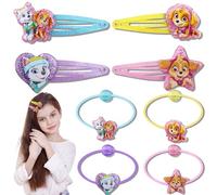 Mollette Capelli Bambina, Accessori Paw Capelli Bambina Ragazza Corda per Capelli Principessa Squisito Cartone Animato Fermagli Capelli Regalo di Compleanno Regalo per Ragazze Bambini