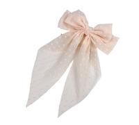 Mollette Capelli Donna 3 pezzi di fermaglio for capelli grande con fiocco in chiffon for copricapo, fermaglio a molla for la parte posteriore della testa, gioiello svolazzante(Style4)