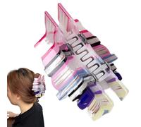 Mollette colorate per capelli a forma di libro, graziose mollette per capelli da donna, leggeri con design colorato per code di cavallo, vita quotidiana, spettacoli di palcoscenico