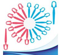 Mollette Fermagli per capelli a becco di cicogna - 60 pezzi 30 Azzurre + 30 Fucsia Becchi per capelli in plastica morbida Hair Clip professionali per parrucchiere pinze antipiega per lo Styling