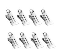 Mollette Heavy Duty Resistenti da Bucato - 8 Pezzi Mollette A Morsetto Da Abbigliamento | in Acciaio Inossidabile | Per Lavanderia, Outdoor, Casa, Bagno, Viaggio, Foto, Cibo, E Asciugamano