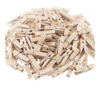 Mollette in legno, 200-500 pezzi, 25/35/45/72 mm, mini clip in legno per lavori artigianali, mollette per foto, carta, cartoline (25 mm, 500 pezzi)