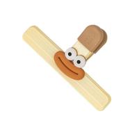 Mollette multiuso con faccina sorridente a forma di cartone animato grande, simpatiche clip per bocca di salsiccia, morsetto per spuntini domestici freschi