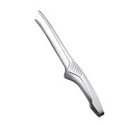 Mollette multiuso per alimenti, stile coreano, per barbecue, buffet, ristorante, feste, campeggio, argento, 24,3 cm