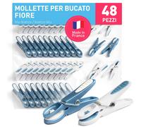 Mollette per Bucato 48 Pezzi Design Fiore Mollette Panni Resistenti Antisegno