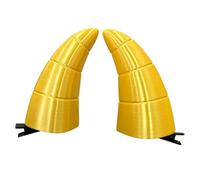 Mollette per capelli adorabili, capelli con corna, Yellow | Accessori per fermagli per capelli con demoni Halloween per donne e ragazze, adorabili mollette per capelli