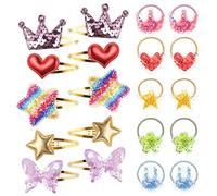 Mollette per Capelli Bambina, 20 Pezzi Carino Fermagli Capelli e Elastici Capelli Bambina, Capelli Accessori per Bambina