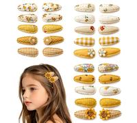 Mollette per capelli bambina, 30 pcs mini clip gialli, accessori per capelli bimba, fermagli per capelli fini, frangia e lati