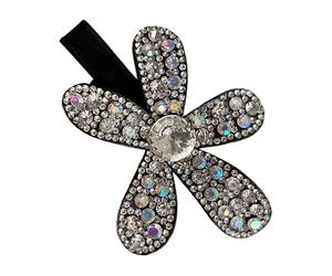 Mollette per capelli con cristalli per le donne, forcina in metallo lucido becco d' per lo styling - fermagli per capelli luminosi con fiori - per il soggiorno della casa viaggio matrimonio