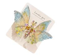 Mollette Per Capelli Farfalla Colorati Cristalli 3D In Volo