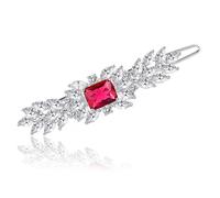 Mollette per Capelli Fermaglio for capelli quadrato Clip laterale semplice for capelli da donna(Rouge)