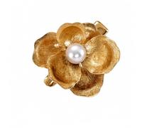 Mollette per Capelli Floreali in Metallo , Fermaglio perla retrò | Dettaglio perlaceo, Forcina capelli floreale, Acconciature quotidiane, Per cerca stile