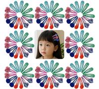 Mollette per capelli glitterate per capelli, 120 pezzi, Trolls glitterate, accessori per lo styling dei capelli per bambini, ragazze, donne, accessori per capelli fai da te, idea regalo, 5,5 cm