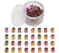 Mollette per Capelli Multicolore Mini Fermagli per Capelli Antiscivolo Mini Capelli Artiglio di Plastica Mini Accessori per Presa per Capelli con Scatola per Ragazze e Donne 100 Pezzi Multicolore