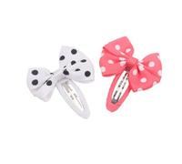Mollette per Chioma a Fiocco a Pois 12 Pezzi per Bambine | Accessorio in Stoffa, Stile Tenero e Adorabile, per Frangia e Trecce Colore Casuale Stile Casuale