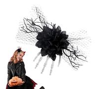 Mollette per Halloween da donna, fermagli per capelli gotici | Mollette a forma di scheletro per Halloween | Copricapo horror portatile, forcine per capelli da festival per giochi di ruolo nelle feste