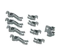 LUTH Premium Profi Parts Morsetti per file di spine pieghevoli cestello inferiore compatibile con Bosch 00632372 in lavastoviglie
