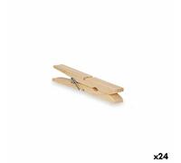 Mollette per Panni Legno 13 x 24 x 3 cm 1,2 x 9,8 x 9,8 cm 13 x 25 x 3 cm Set