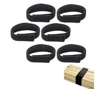 Mollette per pantaloni da bicicletta, con chiusura in velcro, ideali per escursioni, pesca, caccia, ciclismo, giardinaggio, uniformi militari (6 pezzi)