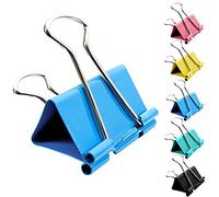 Mollette pieghevoli grandi, colori assortiti, 41 mm, 51 mm, 30 pezzi