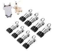 Mollette resistenti per vestiti, 8 pezzi, clip per appendere vestiti, mollette multiuso per il fissaggio, per cucina, viaggi, casa, lavanderia, esterno, bagno, foto e alimenti