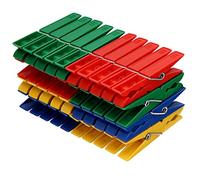 Mollette, set di 40, 4 colori