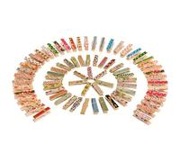 Mollettine Legno Piccole 100 Pezzi 3.5 cm Mini Mollette Decorative Naturali Clip Mollette da Bucato per Appendere Foto, Artigianale, Domestica Visualizzazione di Foto