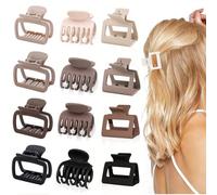 Mollettone Capelli Donna 12 Pezzi Mollette Capelli Donna Pinze per Capelli Piccole Mollettone Antiscivolo Pinza Capelli