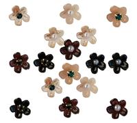 Mollettone Chioma Fiore 16 Pezzi in Plastica per Bambine | Piccole Dimensioni, Decorazione per Chioma, Adatte a Spettacoli Sul Palco, Non Danneggiano i Chioma