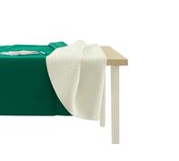 BIANCHERIAWEB Mollettone Copritavolo Gommato Antiscivolo Protezione Tavolo Colore Verde 140x230 Verde