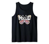 Mollie Butterfly - Personalizzato Carino Nome Word Art Canotta