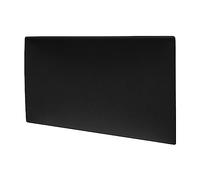 MOLLIS - Pannello da parete rettangolare e decorativo, adatto come testiera o protezione dagli impatti, riduce il suono e migliora l'acustica, in schiuma, 60 x 30 cm, colore: Nero