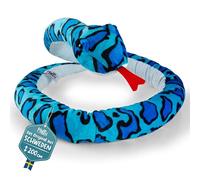Mollis Peluche - serpente di peluche - 200 cm - serpente di peluche - peluche per bambini e neonati (blu)