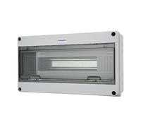 Mollom 18 vie Scatola di Protezione Distributore Interruttore Automatico MCB con Binario DIN, IP65 Impermeabile, per Interni ed Esterni