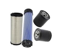 Molloparts M131803 Kit filtro manutenzione 4423981 compatibile con escavatore compatto John Deere 35D 27D compatibile con motore Yanmar 3TNV88-BNHB