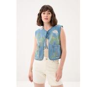 Molly Bracken - Ladies Woven Sleeveless Jacket ES195AEE Blu - Abbigliamento M Blu
