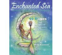Molly Harrison Enchanted Sea - Mermaid Coloring Book in Grayscale - (Tascabile)