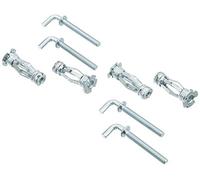 Molly m16205-xj Tasselli di espansione in metallo con cerniera, grigio, set di 5 pezzi