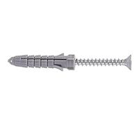 Molly m27611-xj 2 NYL caviglie con vite, diametro 6 mm, Grigio, Set di 10 pezzi