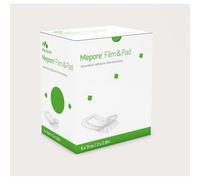 Molnlycke MEPORE FILM&PAD FILM DI POLIURETANO ADESIVO TRASPARENTE CON TAMPONE CENTRALE ASSORBENTE CM 5X7 5 PEZZI