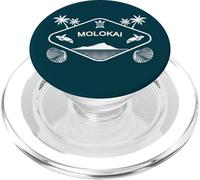 Molokai Hawaii Palme Isola Tartaruga Marina Souvenir PopSockets PopGrip per MagSafe
