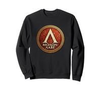 Molon Labe Scudo Spartano Lambda Antico Guerriero Greco Felpa