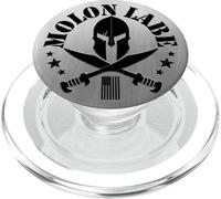 Molon Labe Spartan Helmet Bandiera USA Distressed Patriotic 2A PopSockets PopGrip per MagSafe