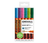 Molotow 200231 Set Base 2 da 6 Pennarelli One4All 127HS, 2 mm
