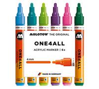 Molotow 200454 Set Base 2 da 6 Pennarelli One4All 227HS, 4 mm