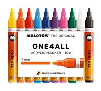 Molotow 200456 Set Base 1 da 10 Pennarelli One4All 227HS, 4 mm