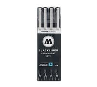 Molotow mo200486 blackliner NERO Set1 4x Set Nero
