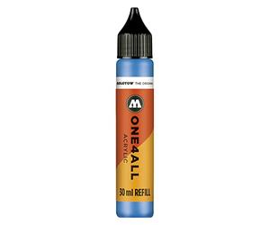 Molotow mo693230 Refill ONE4ALL, inchiostri di ricarica per marcatore permanente 30 ML, 1 pezzi, schockblau