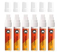 Molotow One4All 627HS - Pennarello acrilico lucido (15 mm di spessore, lucido, altamente coprente e permanente, ad asciugatura rapida, ricaricabile, per quasi tutte le superfici, 6 pezzi, colore 251,