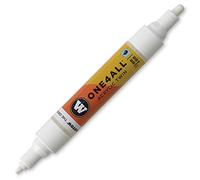 Molotow : One4All : Acrylic Twin Marker : 1.5mm and 4mm Nib : Signal White 160